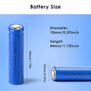 10440 350mAh button top battery inside a compact EDC pocket flashlight