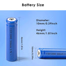 10440 350mAh button top battery inside a compact EDC pocket flashlight