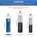Montage of 14430 780mAh cells in various DIY applications: toy car, RC boat, LED strip, portable fan