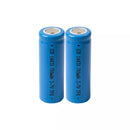 14430 780mAh Li-ion cell showing three variants: flat top, pre-welded nickel tabs, and lead wires