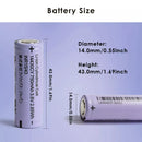 14430 CY 3.8V battery powering a portable handheld medical diagnostic otoscope