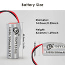 14430 battery with JST plugged into a 1:18 scale RC car receiver and ESC