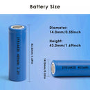 14430 LiFePO4 battery installed inside an ETC on-board unit mounted on car windshield