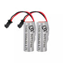 14430 3.7V 350mAh protected Li-ion battery with pre-attached JST SM 2-pin female connector and silicone leads