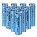 14500 3.2V 600mAh LiFePO4 flat top battery 10 pack