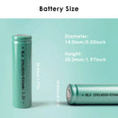 Installing a 14500 500mAh LiFePO4 battery into a dual-voltage AA/14500 LED flashlight