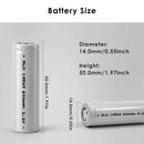 Replacing a depleted NiMH AA battery with a 14500 600mAh LiFePO4 cell in a solar pathway light