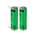 14500 680mAh battery with solder tabs 2 pack