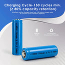 750mAh 14500 battery 500 recharge cycles