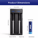 Miniature 14500 Battery and Compact Charger Size