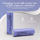 900mAh 3.8V 14500 battery cycle life