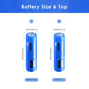 Precise dimension diagram for 1500mAh ICR lithium batteries