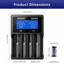 16340 Battery and 4-Bay Charger Compact Design