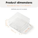Stack of two 18350 cases – modular storage for different cells