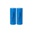 18500 1200mAh 3.7V 3C low IR battery flat top button top 2 pack