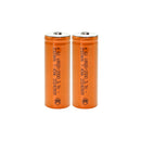 18500 3.7V 2000mAh 3C battery 2 pack flat top button top solder tabs protected