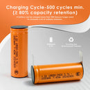 18500 2000mAh 3C battery 500 cycles