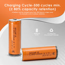 18500 2000mAh 3C battery 500 cycles