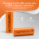 18500 2000mAh 3C battery 500 cycles