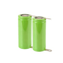 18500 3.2V 1500mAh LiFePO4 battery flat top solder tabs 2 pack