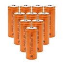 18500 battery 3.7V 2000mAh 3C 10-pack button top Li-ion rechargeable cells main product image