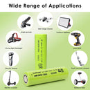 18650 batteries in integrated lighting and cooling comfort systems