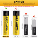 Comparison of flat top vs button top terminals on 1500mAh 18650 batteries