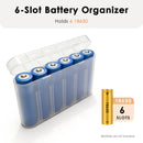 Side profile of 18650 storage case – only 21.5mm thick