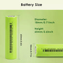 Dimension specifications for multi-purpose 18650 batteries