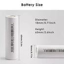 Standard dimension specifications for lighting application batteries