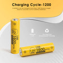 AAA NiMH Battery Cycle Life Chart 1200 Cycles Capacity Retention 950mAh