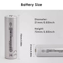 EVE INR21700-50E 5000mAh 3.7V 21700 Rechargeable Li-ion Battery – 10A Continuous for LED Flashlights, Fans, Cameras, Toys & Surveillance Devices