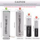 Terminal designs specific to 21700 battery format