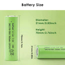 Bulk packaging dimension specifications for 10-pack batteries