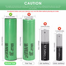 Universal flat top terminal design for 21700 batteries