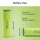 Standard dimension specifications for 21700 flat top battery