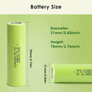 Standard dimension specifications for 21700 flat top battery