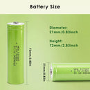 Standard dimension specifications for 21700 flat top battery