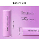 Standard dimension specifications for 21700 batteries