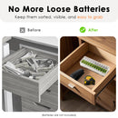 14500 lithium batteries (AA size) in the same 24‑slot case
