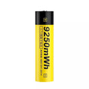 High capacity 2500mAh 18650 rechargeable battery for LED lighting systems