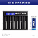 26650 Battery and 3A Charger Size Comparison