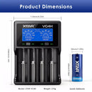 Size of 26650 Battery Compared to 4-Bay Charger