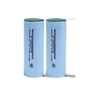 26700 3.2V 4000mAh 3C LiFePO4 rechargeable battery in light blue wrap, 2-Pack set featuring Flat Top, Button Top, and Nickel Tab variants