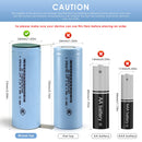 Detailed features of 26700 LiFePO4 battery showcasing the integrated explosion-proof safety valve for leak protection and low self-discharge technology for long-term storage