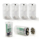2 AA to D size battery adapter sleeve – holds two AA batteries to replace one D cell