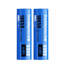 Two-pack of 1500mAh ICR lithium li-ion rechargeable batteries 5.55Wh