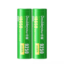 Two-pack of 2500mAh lithium ion rechargeable batteries for flashlights and solar lights