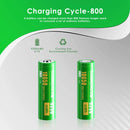 Matched performance chart for two-pack battery set showing consistency