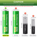 Matched terminal designs for two-pack battery set